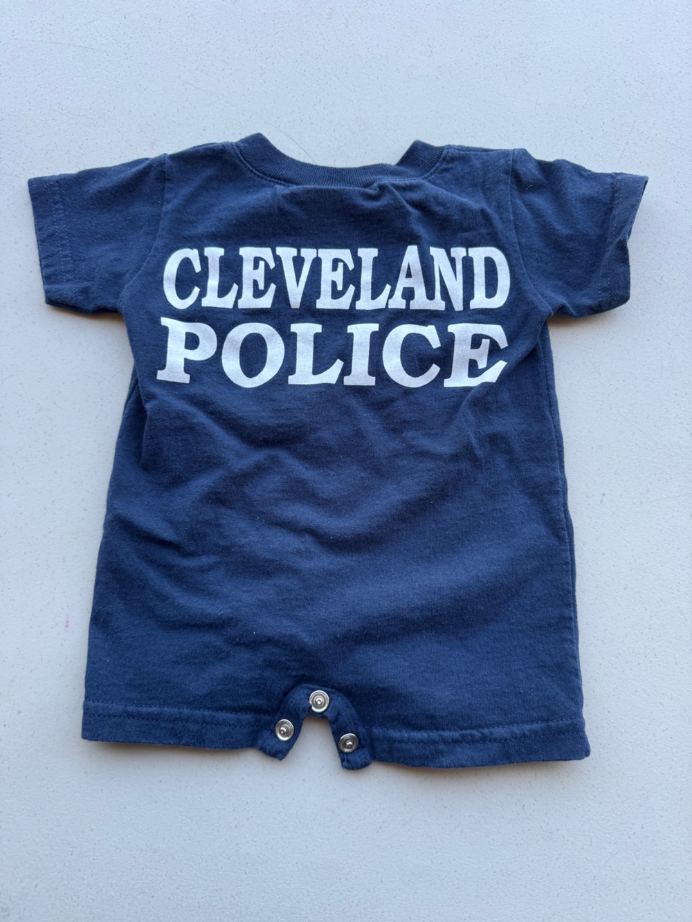 One Piece Size 6month Cleveland Police Dept. EUC